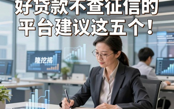 好贷款不查征信的平台建议这五个！本篇为您隆重挖掘！