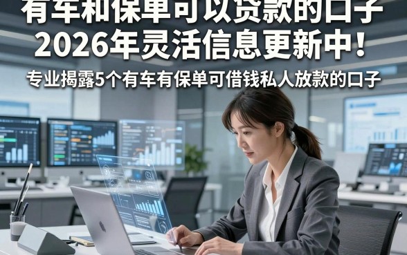 有车和保单可以贷款的口子2026年灵活信息更新中！专业揭露5个有车有保单可借钱私人放款的口子