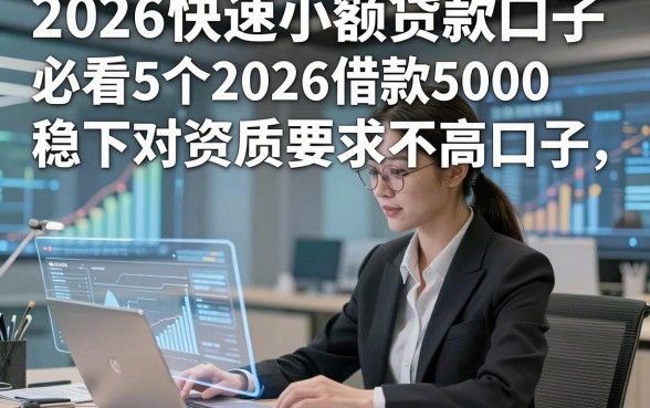2026快速小额贷款口子，必看5个2026借款5000稳下对资质要求不高口子