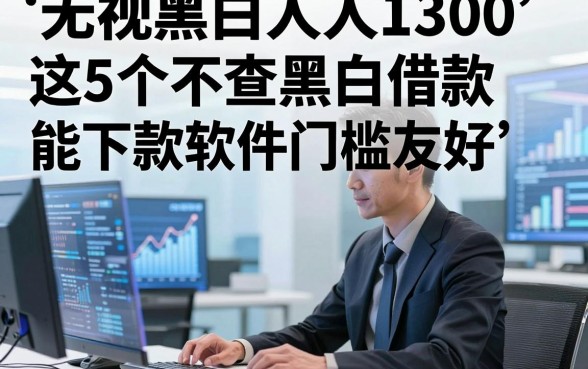 无视黑白人人1300，这5个不查黑白借款能下款软件门槛友好