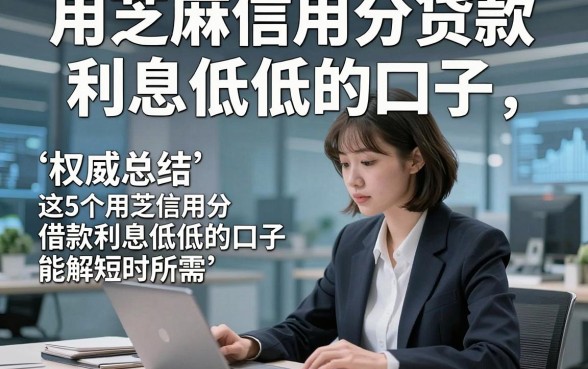 用芝麻信用分贷款利息低低的口子，权威总结这5个用芝麻信用分借款利息低低的口子能解短时所需