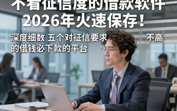 不看征信度的借款软件2026年火速保存！深度细数五个对征信要求不高的借钱必下款的平台