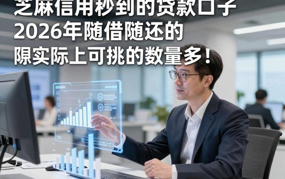 芝麻信用秒到的贷款口子2026年随借随还的实际上可挑的数量多！，今天详细归类​这5个黑户借款平台！