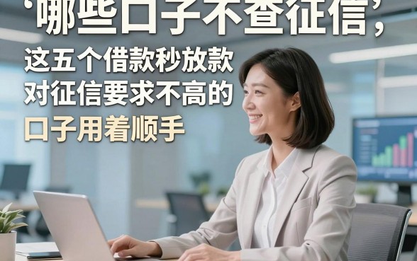 哪些口子不查征信,这五个借款秒放款对征信要求不高的口子用着顺手