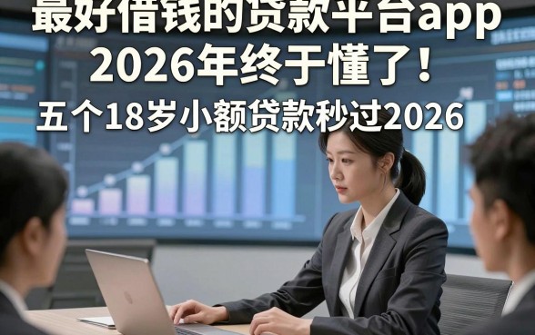 最好借钱的贷款平台app2026年终于懂了！专业评析五个18岁小额贷款秒过2026