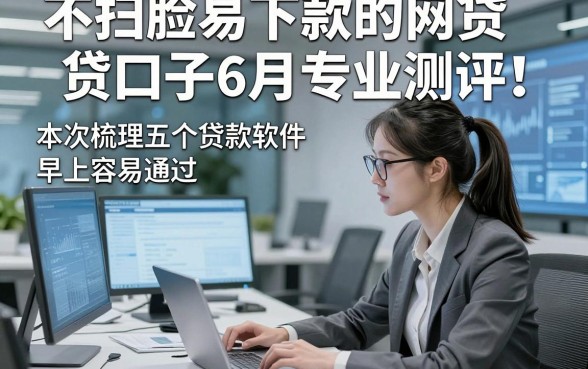 不扫脸易下款的网贷口子6月专业测评！本次梳理五个贷款软件早上容易通过