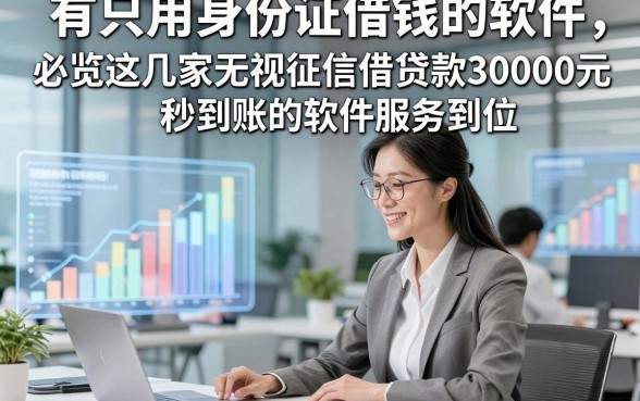 有只用身份证借钱的软件，必览这几家无视征信借贷款30000元秒到账的软件服务到位