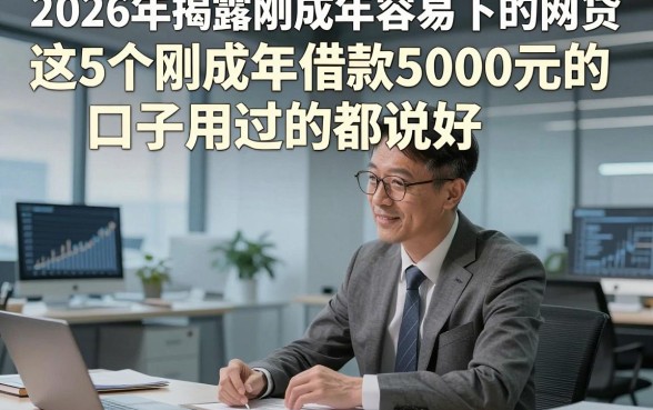 2026年揭露刚成年容易下的网贷，这5个刚成年借款5000元的口子用过的都说好