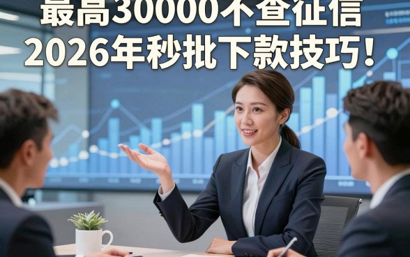 最高30000不查征信2026年秒批下款技巧！本文为您深入详解！