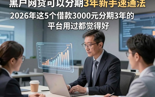 黑户网贷可以分期3年新手速通法，2026年这5个借款3000元分期3年的平台用过都觉得好