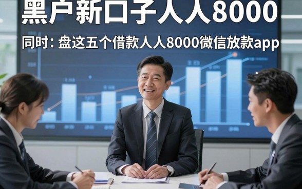 黑户新口子人人8000，同时盘点这五个借款人人8000微信放款app