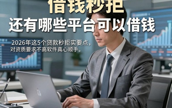 借钱秒拒还有哪些平台可以借钱实战要点，2026年这5个贷款秒拒对资质要求不高软件真心顺手