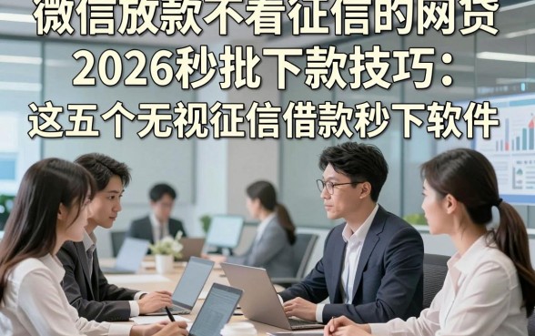 微信放款不看征信的网贷，2026秒批下款技巧这五个无视征信借款秒下软件