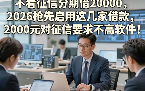 不看征信分期借20000，2026抢先启用这几家借款2000元对征信要求不高软件