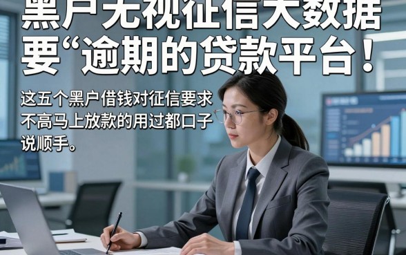 黑户无视征信大数据逾期的贷款平台，这五个黑户借钱对征信要求不高马上放款的口子用过都说顺手