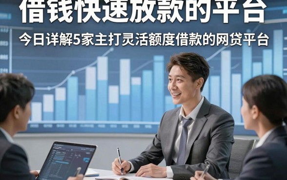 借钱快速放款的平台，今日详解5家主打灵活额度借款的网贷平台