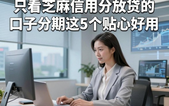 只看芝麻信用分放贷的口子分期这5个贴心好用，本篇为您隆重力荐！