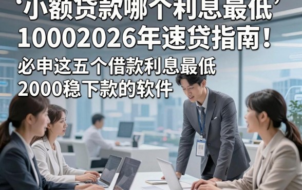 小额贷款哪个利息最低10002026年速贷指南！必申这五个借款利息最低2000稳下款的软件