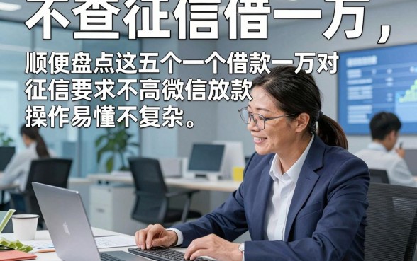 不查征信借一万，顺便盘点这五个借款一万对征信要求不高微信放款的app操作易懂不复杂