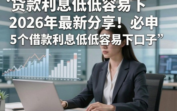 贷款利息低低容易下2026年最新分享！必申​5个借款利息低低容易下口子