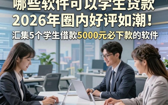哪些软件可以学生贷款2026年圈内好评如潮！汇集5个学生借款5000元必下款的软件
