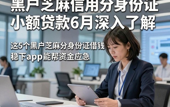 黑户芝麻信用分身份证小额贷款6月深入了解，这5个黑户芝麻分身份证借钱稳下app能帮资金应急