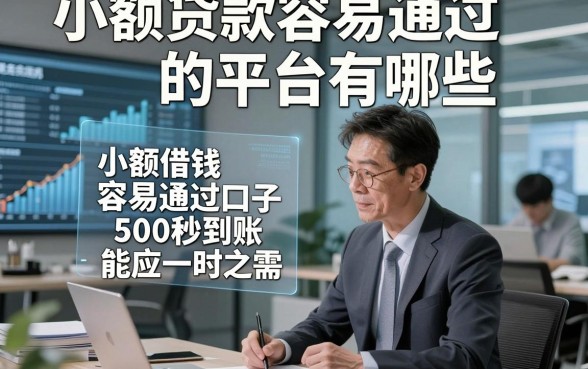 小额贷款容易通过的平台有哪些，这五个小额借钱容易通过口子500秒到账能应一时之需