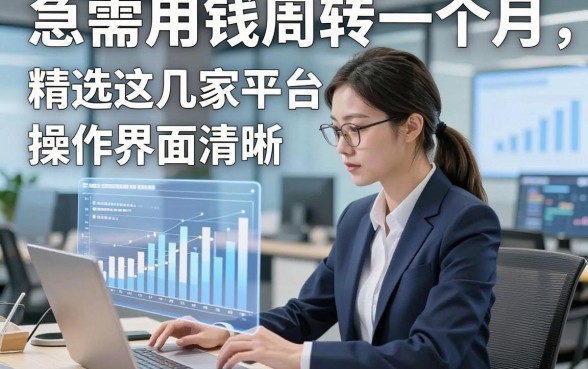 急需用钱周转一个月，精选这几家平台操作界面清晰