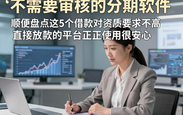 不需要审核的分期软件，顺便盘点这5个借款对资质要求不高直接放款的平台正规使用很安心