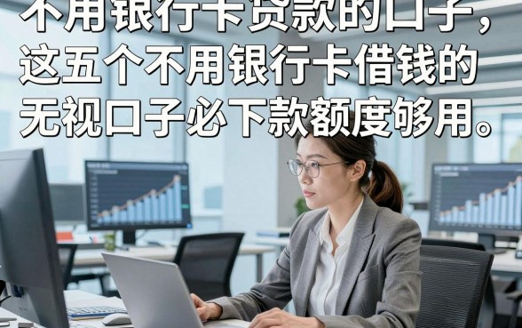 不用银行卡贷款的口子，这五个不用银行卡借钱的无视口子必下款额度够用