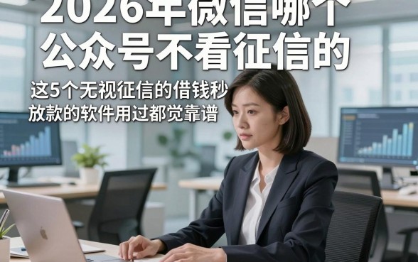 2026年微信哪个公众号不看征信的，这5个无视征信的借钱秒放款的软件用过都觉靠谱