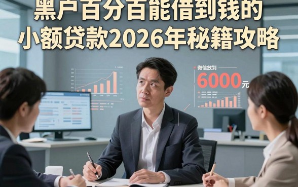 黑户百分百能借到钱的小额贷款2026年秘籍攻略，这五个黑户借钱百分百能到6000元微信放款的app多数人觉得还不错
