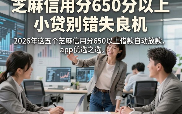 芝麻信用分650分以上小贷别错失良机，2026年这五个芝麻信用分650以上借款自动放款app优选之选