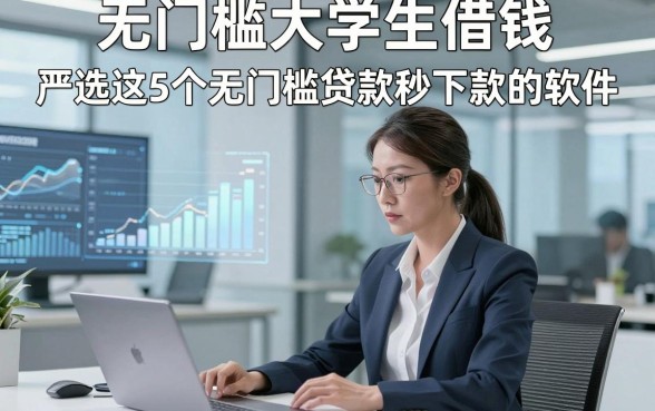 无门槛大学生借钱，严选这5个无门槛贷款秒下款的软件