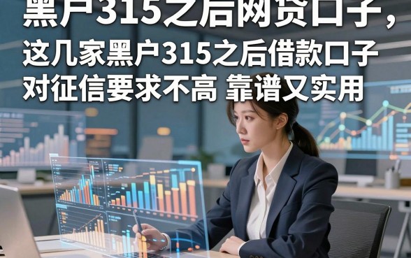 黑户315之后网贷口子，这几家黑户315之后借款口子对征信要求不高靠谱又实用