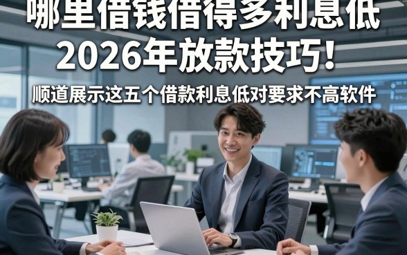 哪里借钱借得多利息低2026年放款技巧！顺道展示这五个借款利息低对要求不高软件
