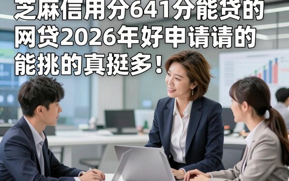 芝麻信用分641分能贷的网贷2026年好申请的能挑的真挺多！，今天为您隆重探究这五个借钱app！