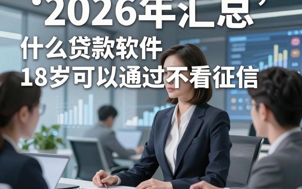 2026年汇总​什么贷款软件18岁可以通过不看征信，这5个借款对征信要求不高容易下款软件太方便啦