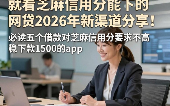 就看芝麻信用分能下的网贷2026年新渠道分享！必读五个借款对芝麻信用分要求不高稳下款1500的app