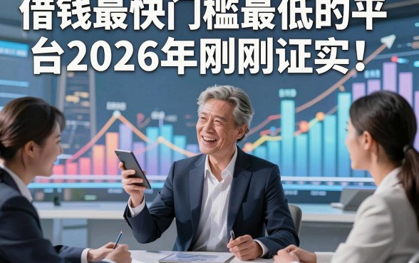 借钱最快门槛最低的平台2026年刚刚证实！点赞这5个借款最快对门槛要求不高的口子
