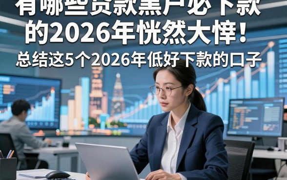 有哪些贷款黑户必下款的2026年恍然大悟！总结这5个2026年低好下款的口子
