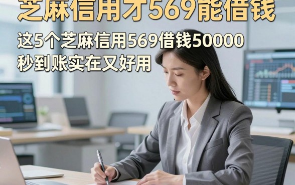 芝麻信用才569能借钱，这5个芝麻信用569借钱50000秒到账app实在又好用