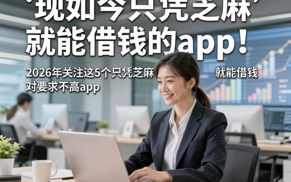 现如今只凭芝麻就能借钱的app！2026年关注这5个只凭芝麻就能借钱对要求不高app