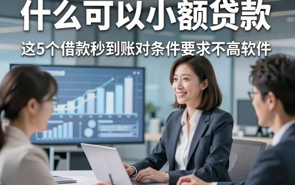 什么可以小额贷款，同时推荐这5个借款秒到账对条件要求不高软件