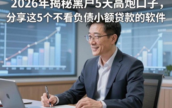 2026年揭秘黑户5天高炮口子，分享这5个不看负债小额贷款的软件