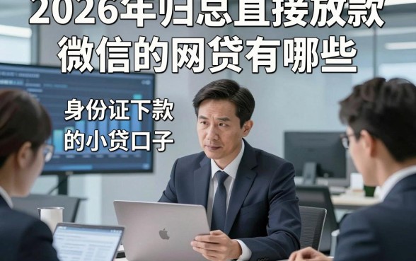 2026年归总直接放款微信的网贷有哪些，专业论述5个身份证下款的小贷口子