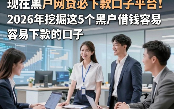 现在黑户网贷必下款口子平台！2026年挖掘这5个黑户借钱容易下款的口子