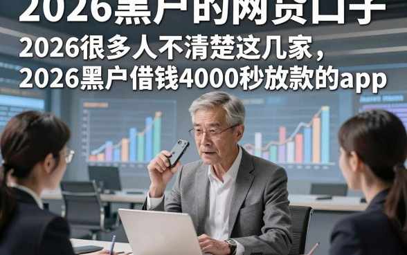 2026黑户的网贷口子，2026很多人不清楚这几家2026黑户借钱4000秒放款的app