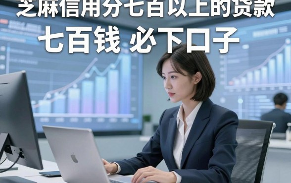 芝麻信用分七百以上的贷款，叙述5个芝麻信用分七百以上借钱必下口子