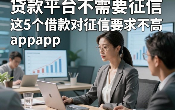 贷款平台不需要征信，本篇解读这5个借款对征信要求不高app适配日常所需